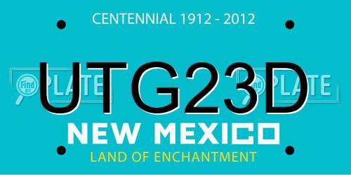 UTG23D New Mexico License Plate