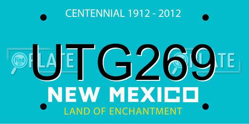 UTG269 New Mexico License Plate