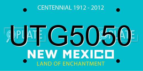 UTG5050 New Mexico License Plate