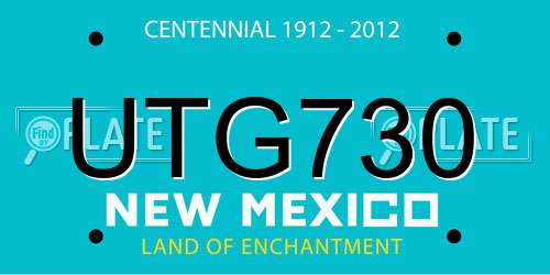 UTG730 New Mexico License Plate