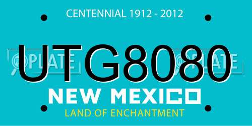 UTG8080 New Mexico License Plate