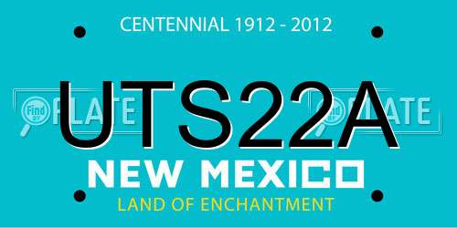 UTS22A New Mexico License Plate