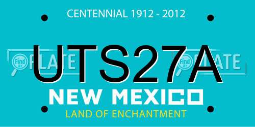 UTS27A New Mexico License Plate