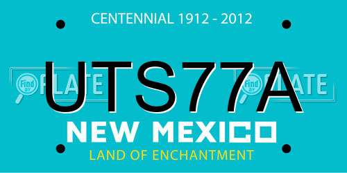 UTS77A New Mexico License Plate