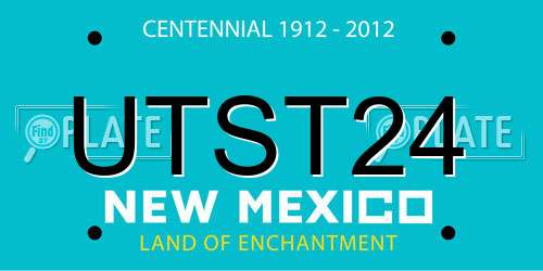 UTST24 New Mexico License Plate
