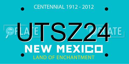 UTSZ24 New Mexico License Plate