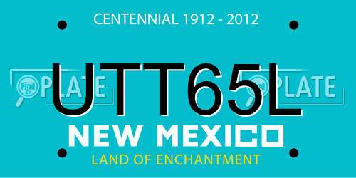 UTT65L New Mexico License Plate