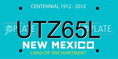 UTZ65L New Mexico License Plate