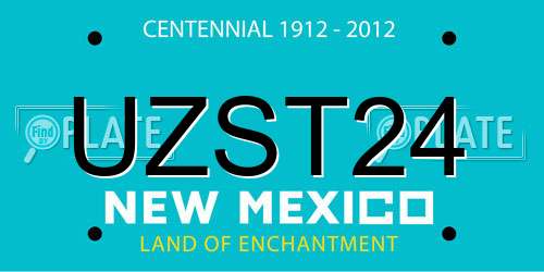 UZST24 New Mexico License Plate