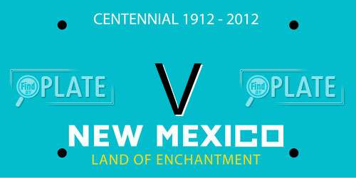 V New Mexico License Plate