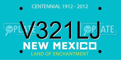 V321LJ New Mexico License Plate
