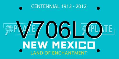 V706LO New Mexico License Plate