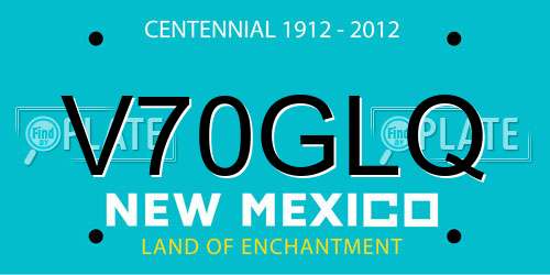 V70GLQ New Mexico License Plate