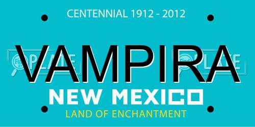 VAMPIRA New Mexico License Plate