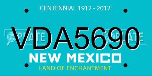 VDA5690 New Mexico License Plate
