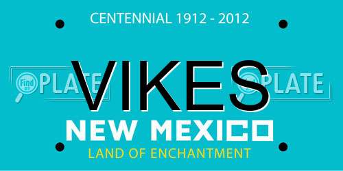 VIKES New Mexico License Plate