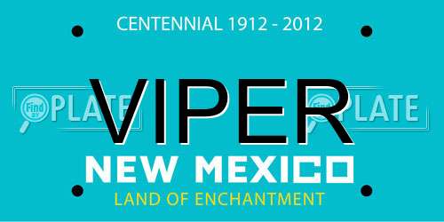 VIPER New Mexico License Plate