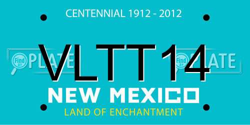 VLTT14 New Mexico License Plate