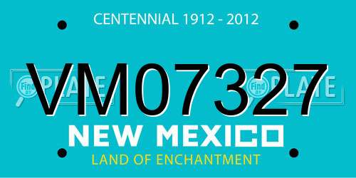 VM07327 New Mexico License Plate