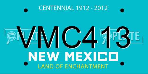 VMC413 New Mexico License Plate