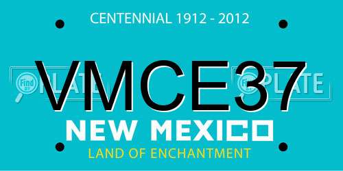 VMCE37 New Mexico License Plate
