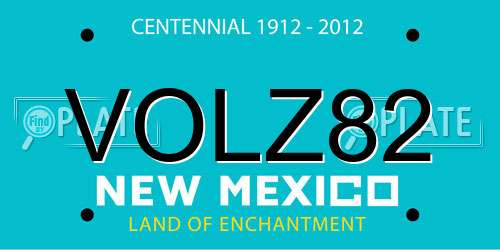 VOLZ82 New Mexico License Plate