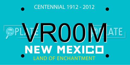VR00M New Mexico License Plate
