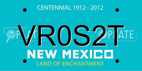VR0S2T New Mexico License Plate