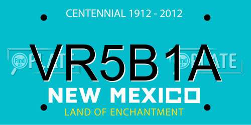 VR5B1A New Mexico License Plate