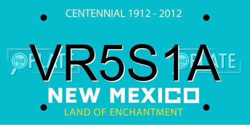 VR5S1A New Mexico License Plate