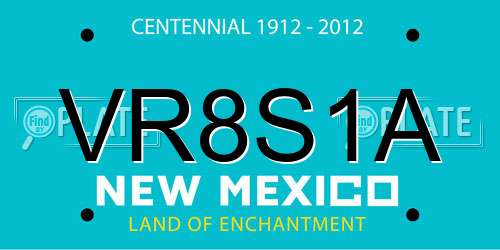 VR8S1A New Mexico License Plate