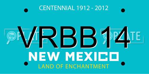 VRBB14 New Mexico License Plate