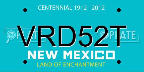 VRD52T New Mexico License Plate