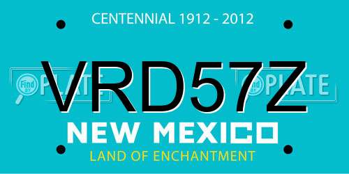 VRD57Z New Mexico License Plate