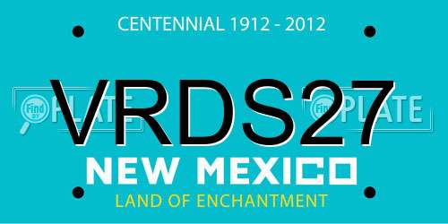 VRDS27 New Mexico License Plate