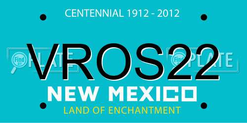 VROS22 New Mexico License Plate