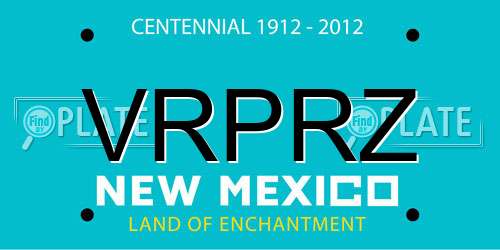 VRPRZ New Mexico License Plate