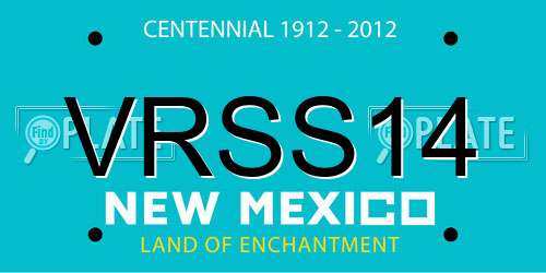 VRSS14 New Mexico License Plate