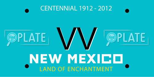 VV New Mexico License Plate