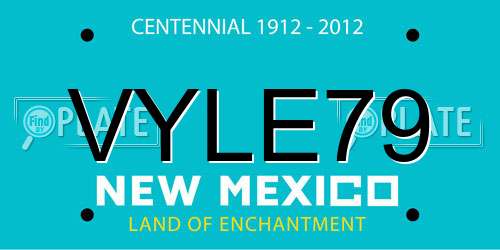 VYLE79 New Mexico License Plate
