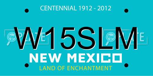 W15SLM New Mexico License Plate