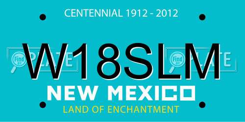 W18SLM New Mexico License Plate