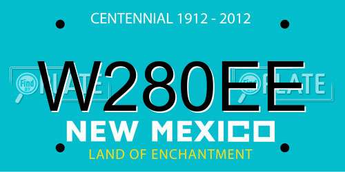W280EE New Mexico License Plate