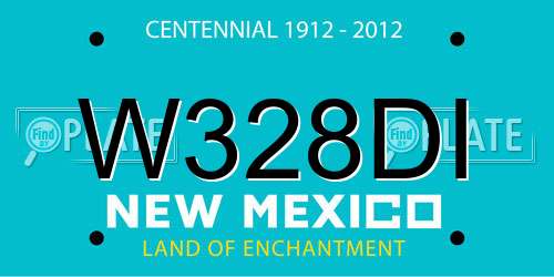 W328DI New Mexico License Plate