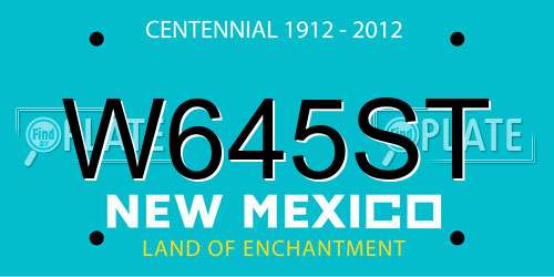 W645ST New Mexico License Plate