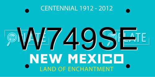 W749SE New Mexico License Plate
