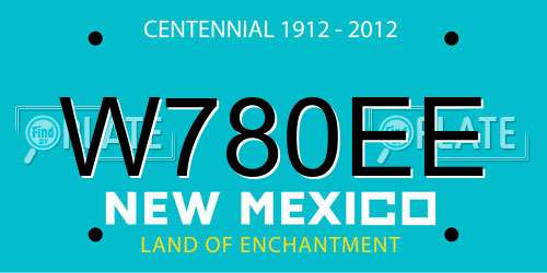 W780EE New Mexico License Plate