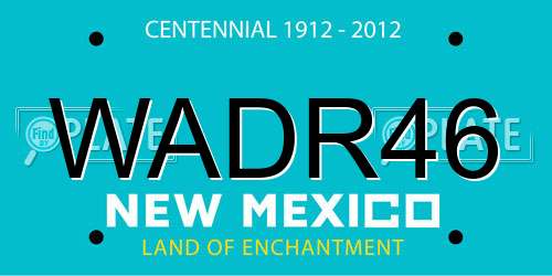 WADR46 New Mexico License Plate