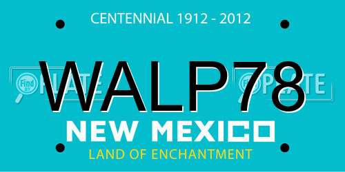 WALP78 New Mexico License Plate