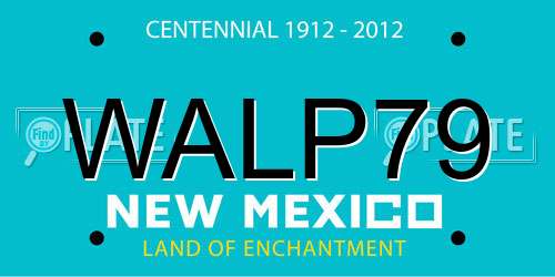 WALP79 New Mexico License Plate